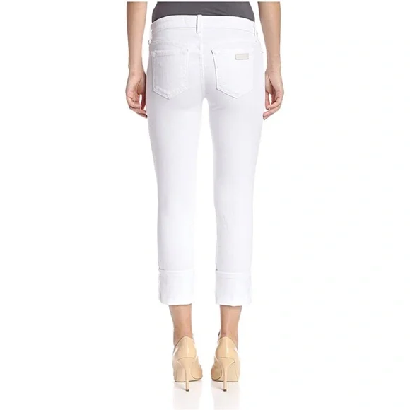 Joe’s Jeans white Cuff Crop Skinny Jeans - Picture 2 of 9